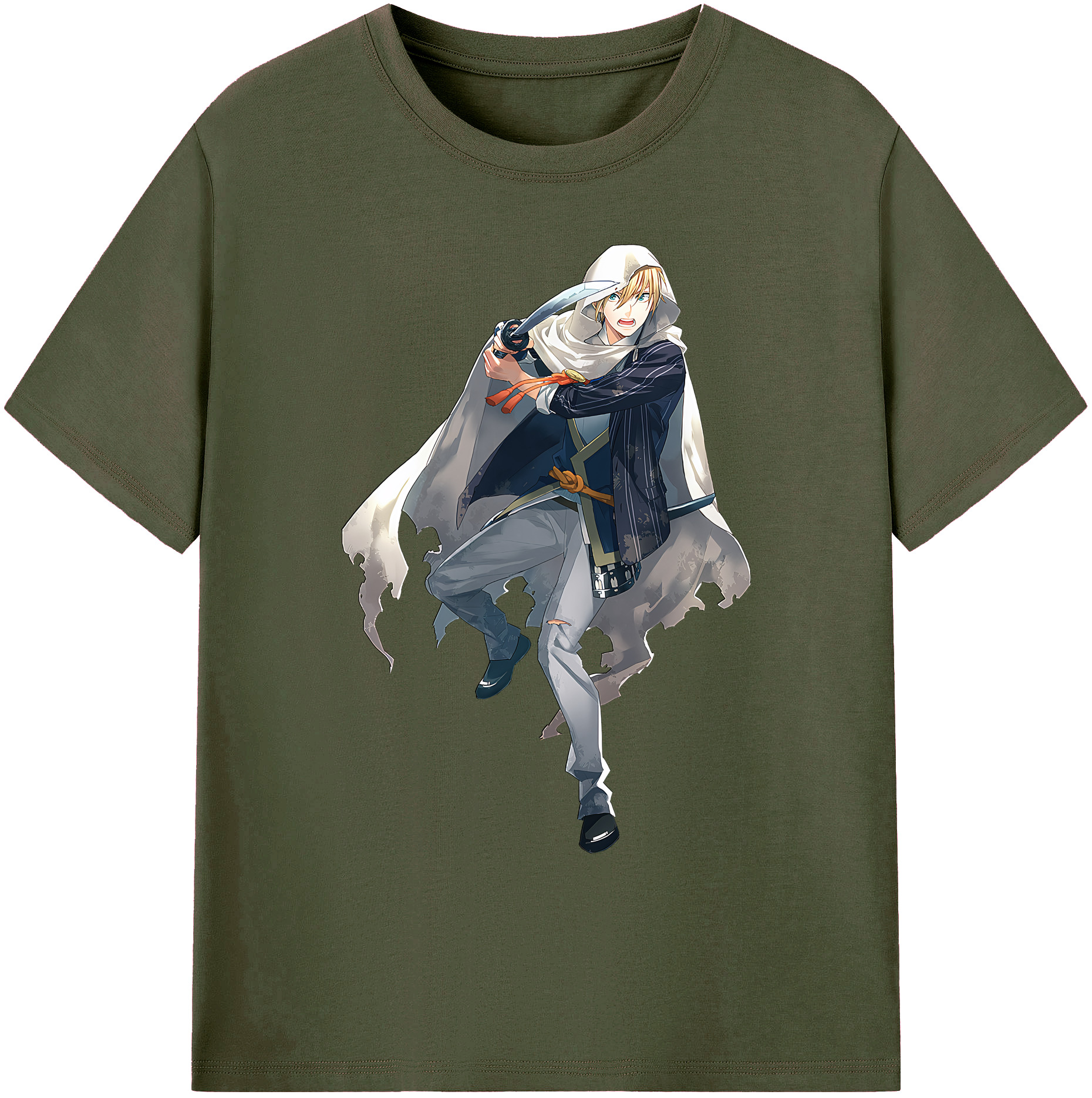 （画像用） 刀剣乱舞 Touken Ranbu 綿100％ メンズ半袖Tシャツ｜肌触りやわらか＆通気性